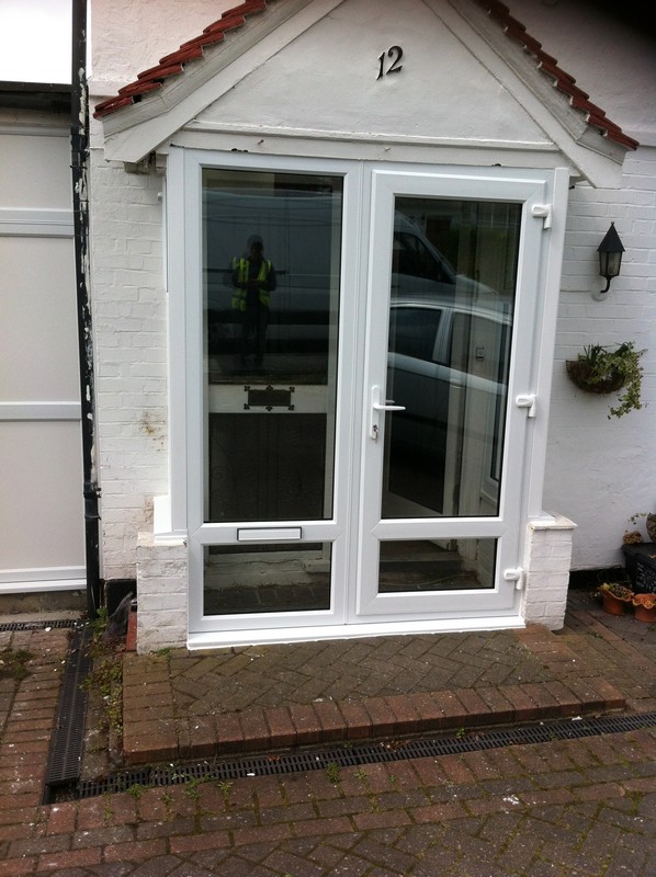 uPVC French doors fitted as front entrance in Ladbroke Grove
